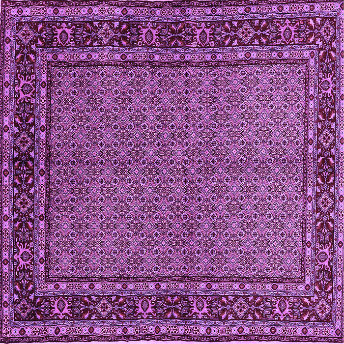 Square Persian Purple Traditional Rug, tr207pur
