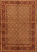 Persian Orange Traditional Rug, tr207org