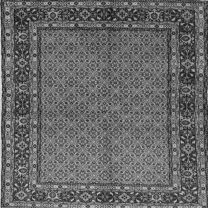 Serging Thickness of Persian Gray Traditional Rug, tr207gry