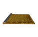 Sideview of Persian Yellow Traditional Rug, tr207yw