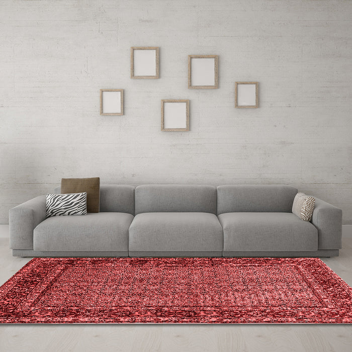 Traditional Red Washable Rugs