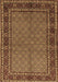 Persian Brown Traditional Rug, tr207brn