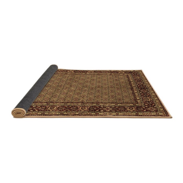 Sideview of Persian Brown Traditional Rug, tr207brn