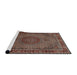 Sideview of Machine Washable Traditional Camel Brown Rug, wshtr208