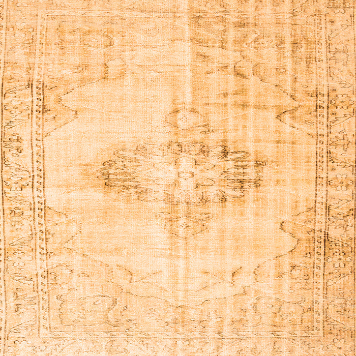 Serging Thickness of Persian Orange Traditional Rug, tr2080org