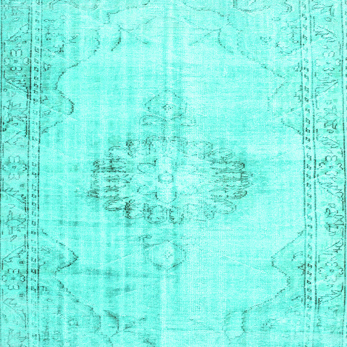 Machine Washable Persian Turquoise Traditional Area Rugs, wshtr2080turq