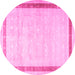 Round Persian Pink Traditional Rug, tr2081pnk