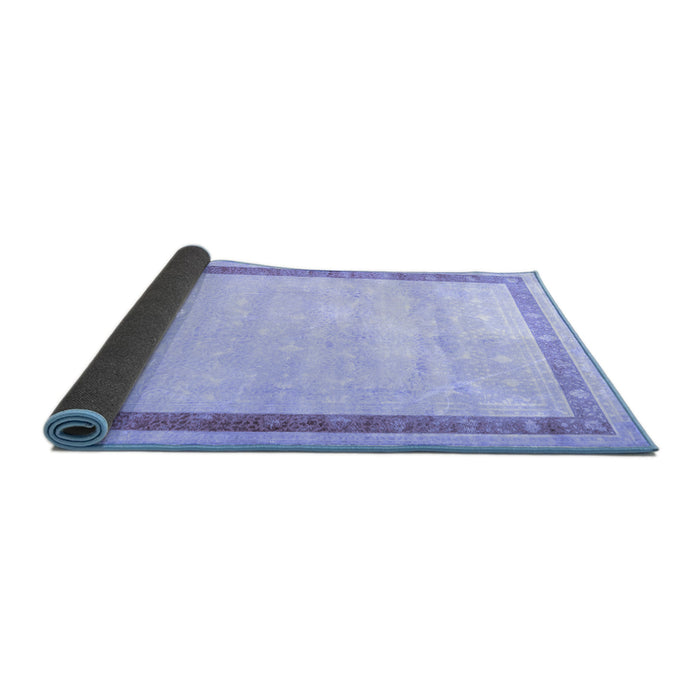 Sideview of Persian Blue Traditional Rug, tr2081blu