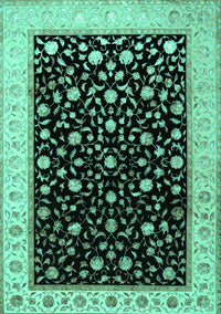 Persian Turquoise Traditional Rug, tr2082turq