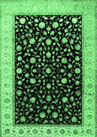 Persian Emerald Green Traditional Rug, tr2082emgrn