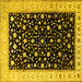 Square Persian Yellow Traditional Rug, tr2082yw