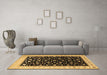 Machine Washable Persian Brown Traditional Rug in a Living Room,, wshtr2082brn