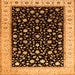 Serging Thickness of Persian Orange Traditional Rug, tr2082org