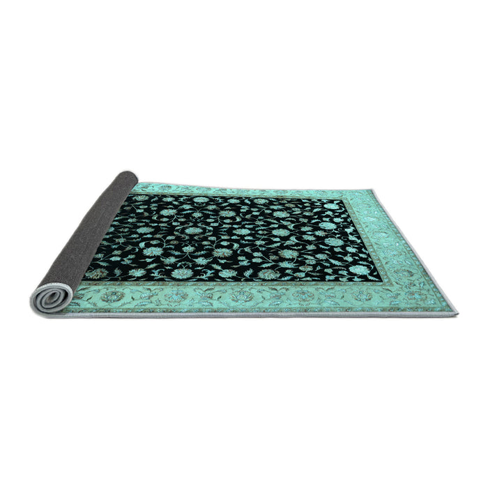 Sideview of Persian Light Blue Traditional Rug, tr2082lblu