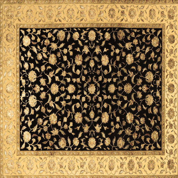 Square Persian Brown Traditional Rug, tr2082brn
