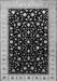Serging Thickness of Machine Washable Persian Gray Traditional Rug, wshtr2082gry