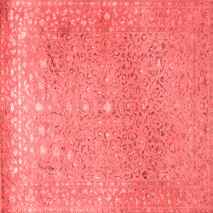Machine Washable Persian Red Traditional Rug, wshtr2083red