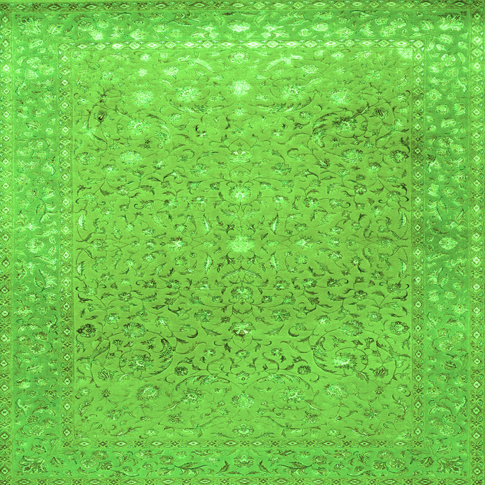 Serging Thickness of Persian Green Traditional Rug, tr2083grn