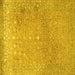 Square Persian Yellow Traditional Rug, tr2083yw