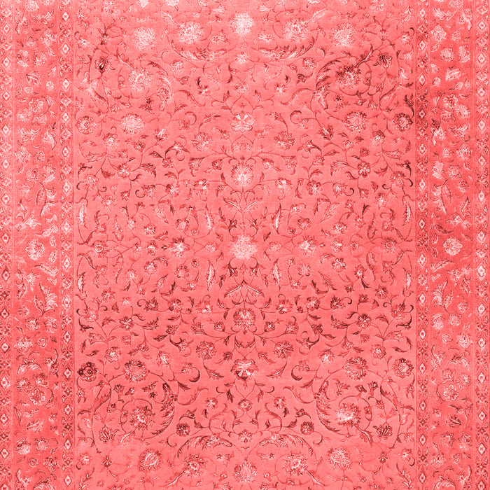 Machine Washable Persian Red Traditional Rug, wshtr2083red