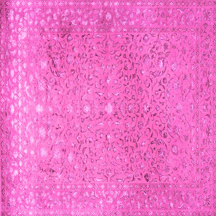 Square Persian Pink Traditional Rug, tr2083pnk