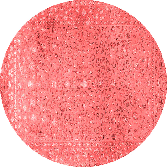 Machine Washable Persian Red Traditional Rug, wshtr2083red