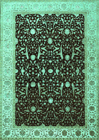 Persian Turquoise Traditional Rug, tr2084turq