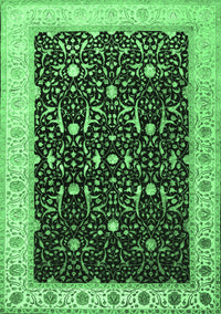 Persian Emerald Green Traditional Rug, tr2084emgrn