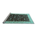 Sideview of Machine Washable Persian Light Blue Traditional Rug, wshtr2084lblu