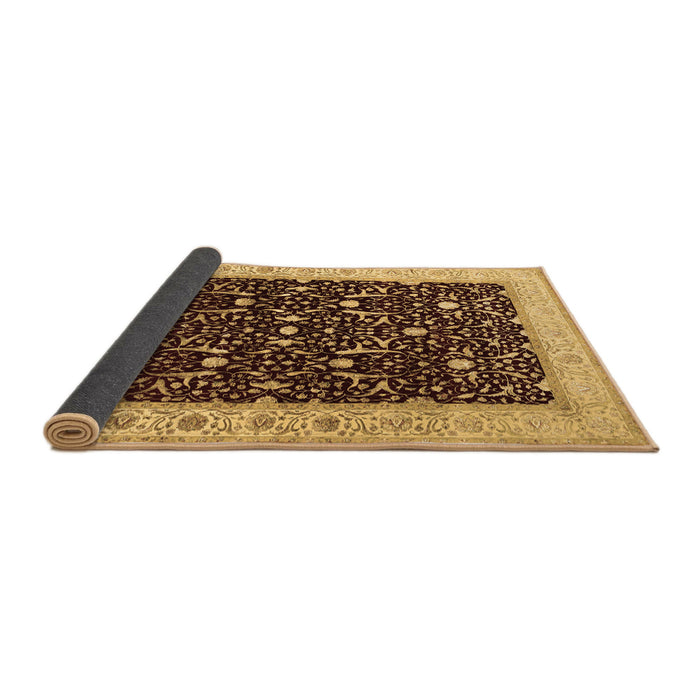 Sideview of Persian Brown Traditional Rug, tr2084brn