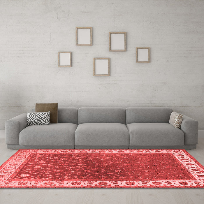 Traditional Red Washable Rugs