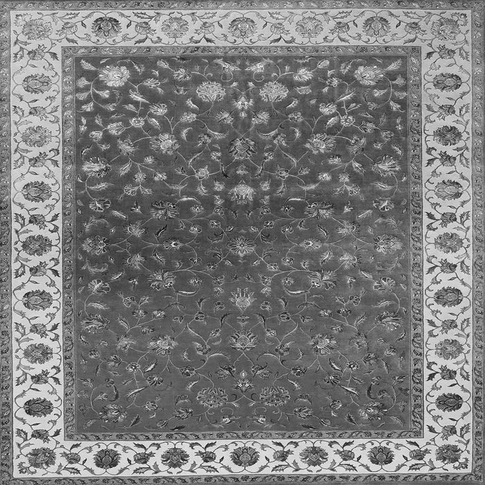 Serging Thickness of Persian Gray Traditional Rug, tr2085gry