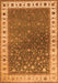 Serging Thickness of Machine Washable Persian Orange Traditional Area Rugs, wshtr2085org