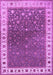 Machine Washable Persian Purple Traditional Area Rugs, wshtr2085pur