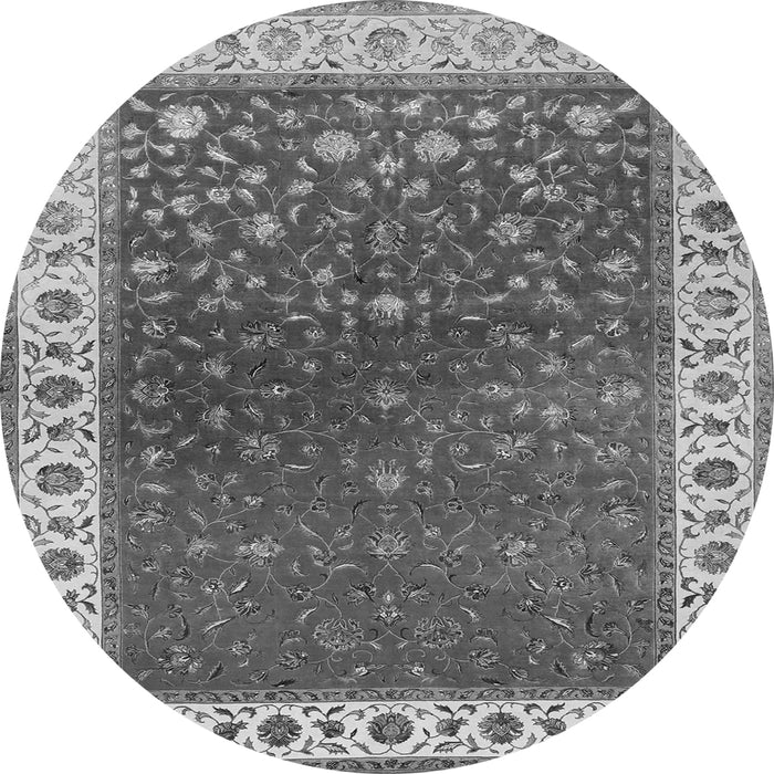 Machine Washable Persian Gray Traditional Rug, wshtr2085gry