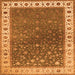 Serging Thickness of Persian Orange Traditional Rug, tr2085org