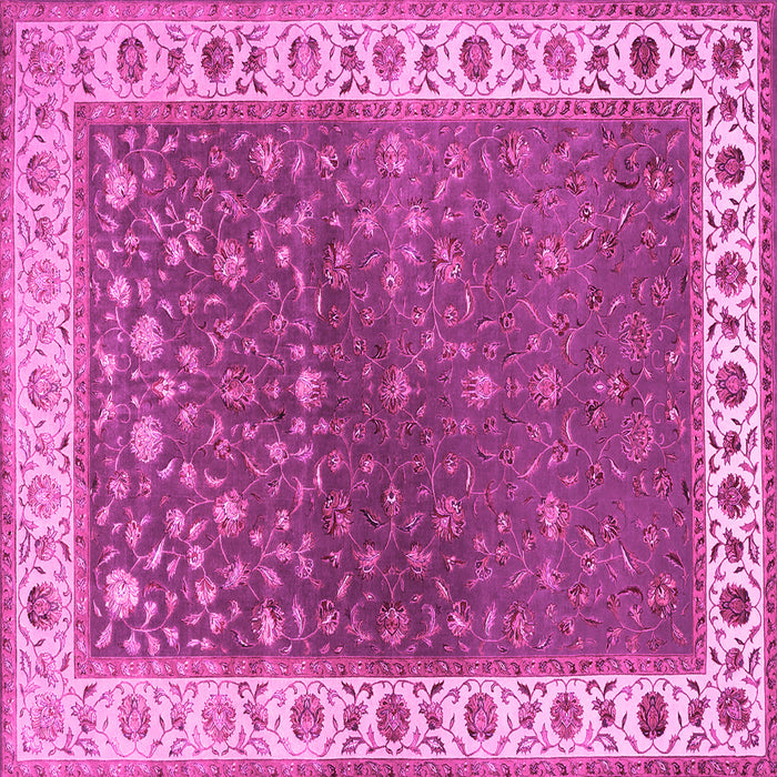 Square Persian Pink Traditional Rug, tr2085pnk