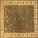 Square Machine Washable Persian Brown Traditional Rug, wshtr2085brn