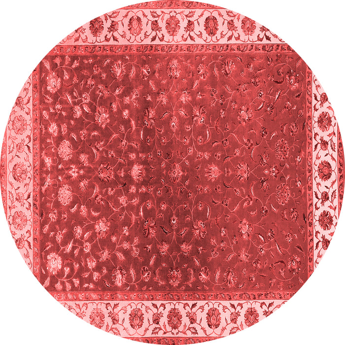 Machine Washable Persian Red Traditional Rug, wshtr2085red