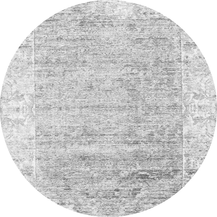 Machine Washable Persian Gray Traditional Rug, wshtr2086gry