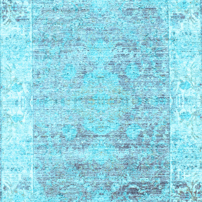 Machine Washable Persian Light Blue Traditional Rug, wshtr2086lblu