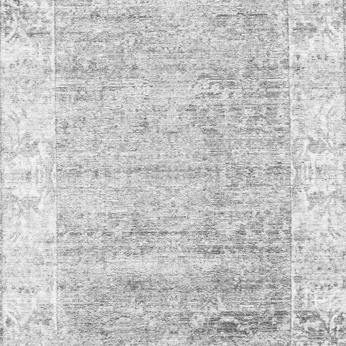 Serging Thickness of Machine Washable Persian Gray Traditional Rug, wshtr2086gry