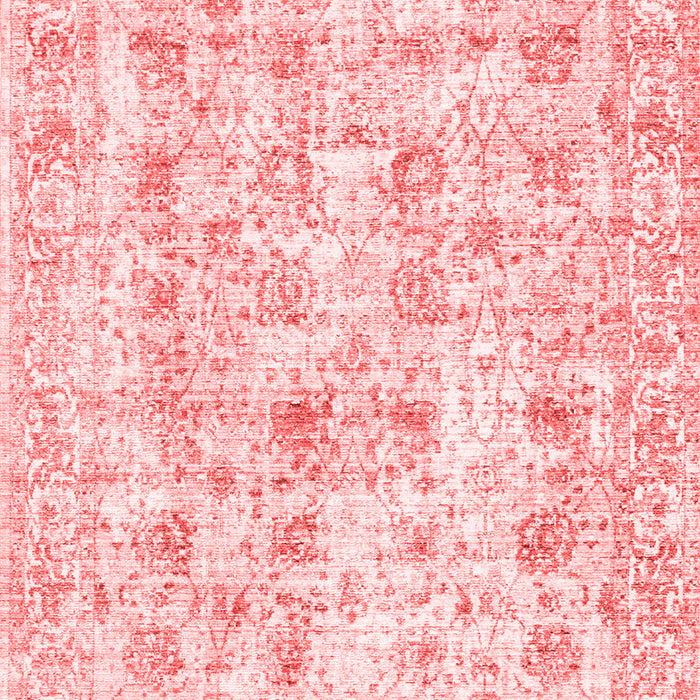 Machine Washable Persian Red Traditional Rug, wshtr2087red