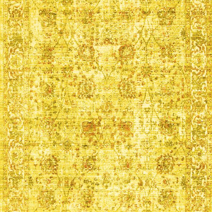 Machine Washable Persian Yellow Traditional Rug, wshtr2087yw