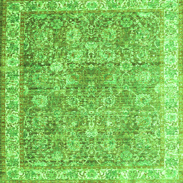 Serging Thickness of Persian Green Traditional Rug, tr2088grn