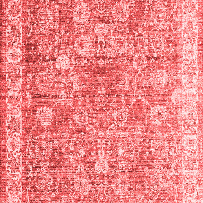 Machine Washable Persian Red Traditional Rug, wshtr2088red