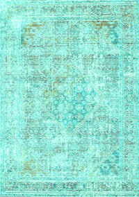 Persian Turquoise Traditional Rug, tr2089turq