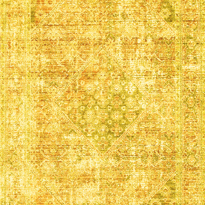 Machine Washable Persian Yellow Traditional Rug, wshtr2089yw
