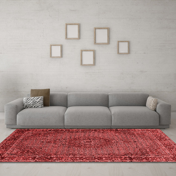 Traditional Red Washable Rugs