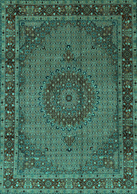 Persian Turquoise Traditional Rug, tr208turq